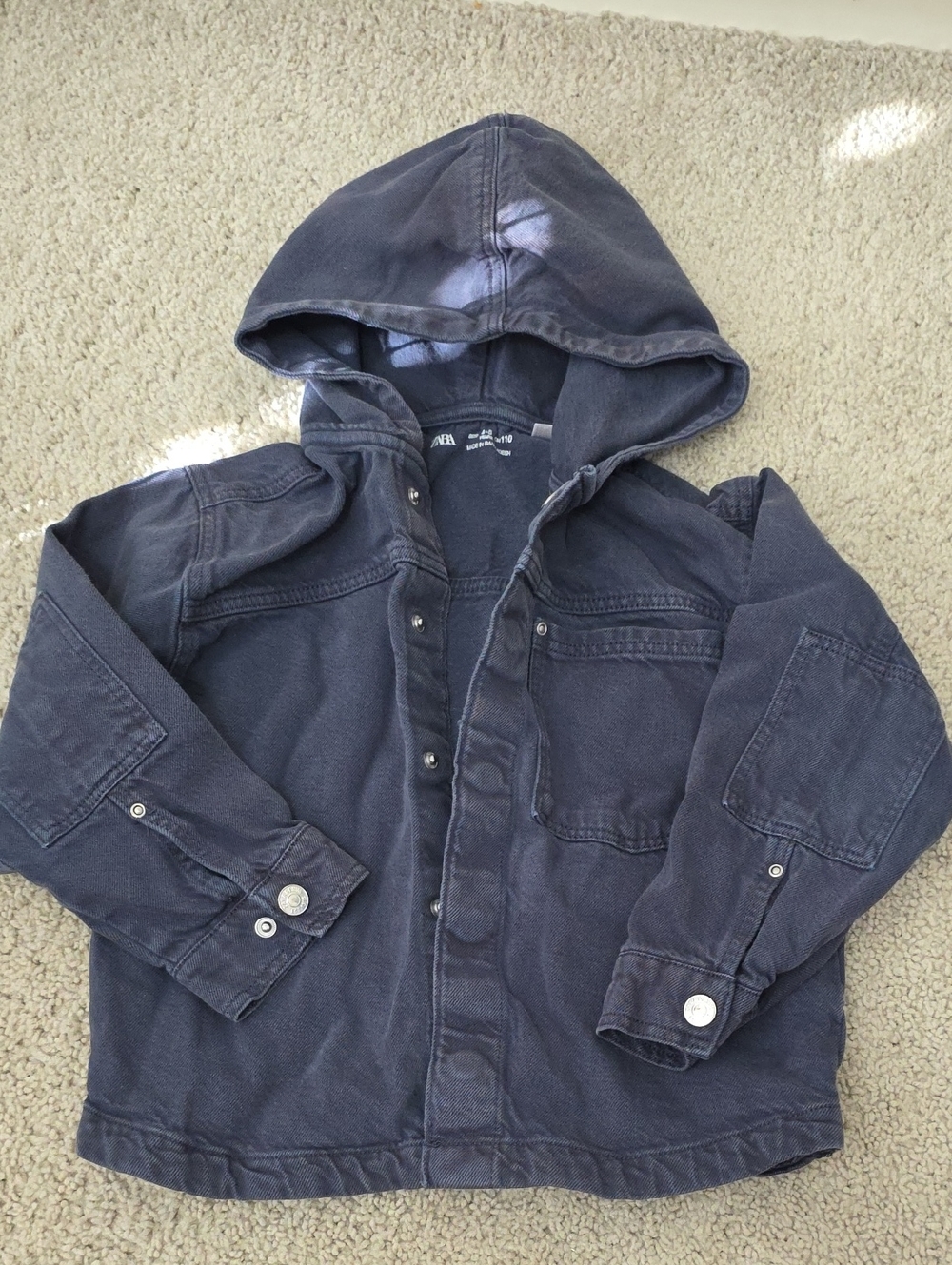 4-5 Yrs Zara Hooded Jean Jacket
